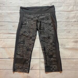 Under Armour HeatGear Compression Capri Pants Legging Grey Women's Size Large